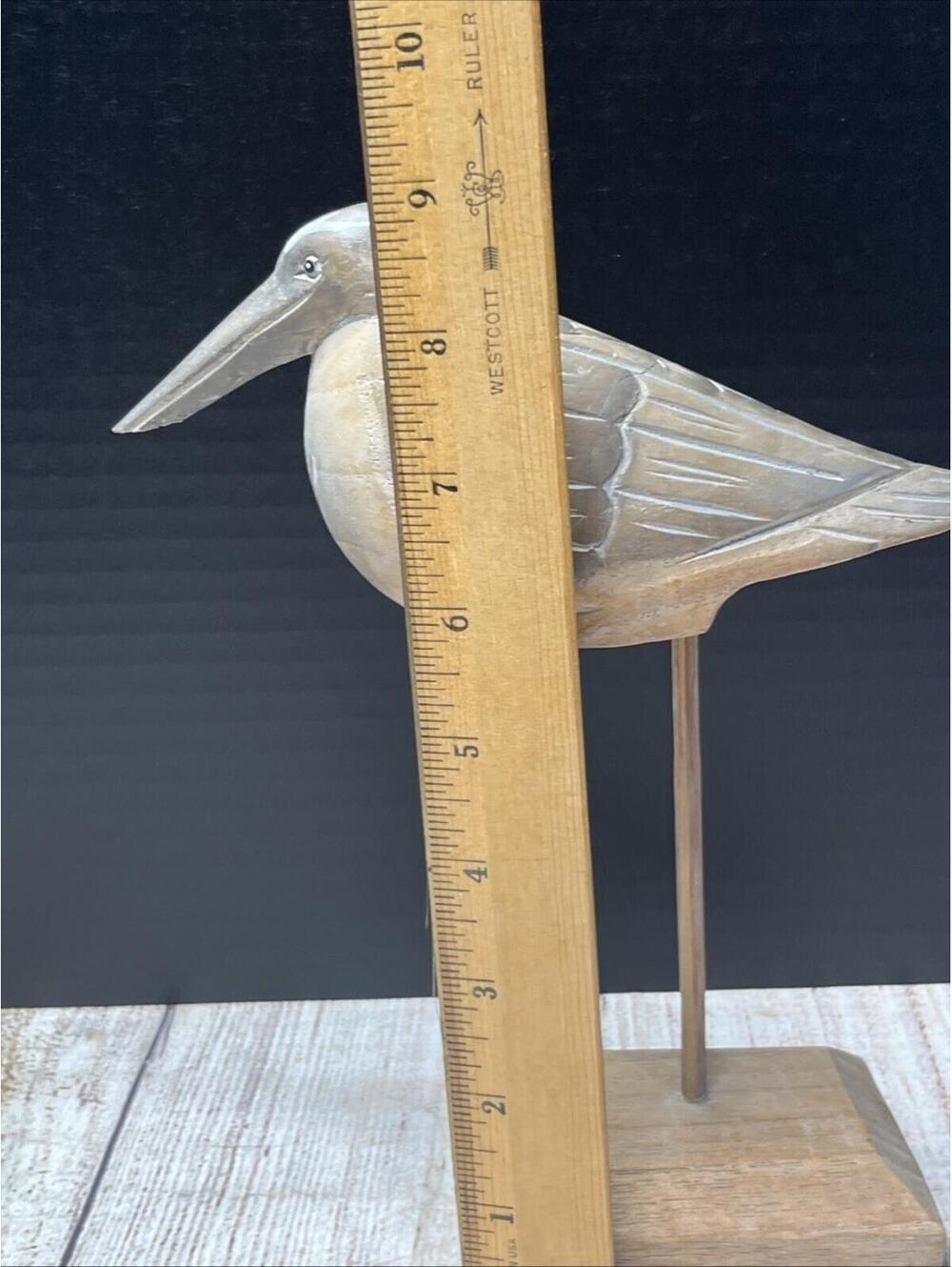 Vintage Hand Carved Shore Birds Set Of 3 Sand Pipers - Picture 14 of 15